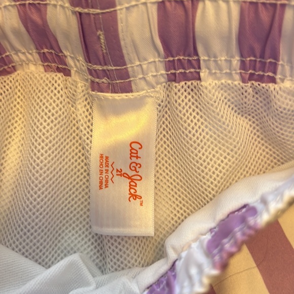 NWT Cat and Jack Toddler Boys Striped Swim Trunk Bundle! - Picture 3 of 7